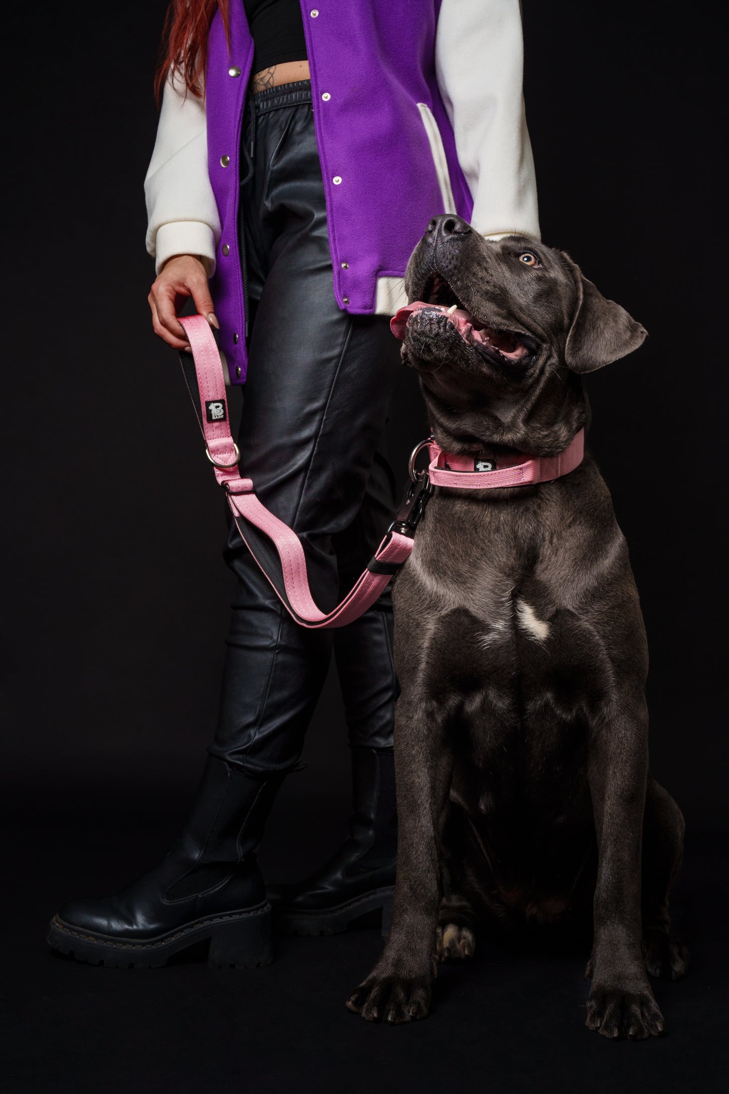 Trela 1m Rosa