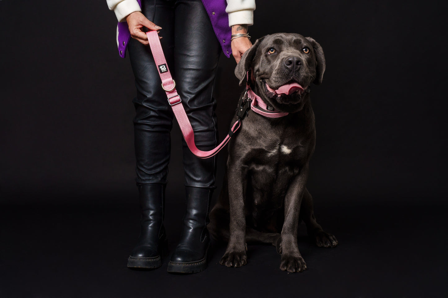 Trela 1m Rosa